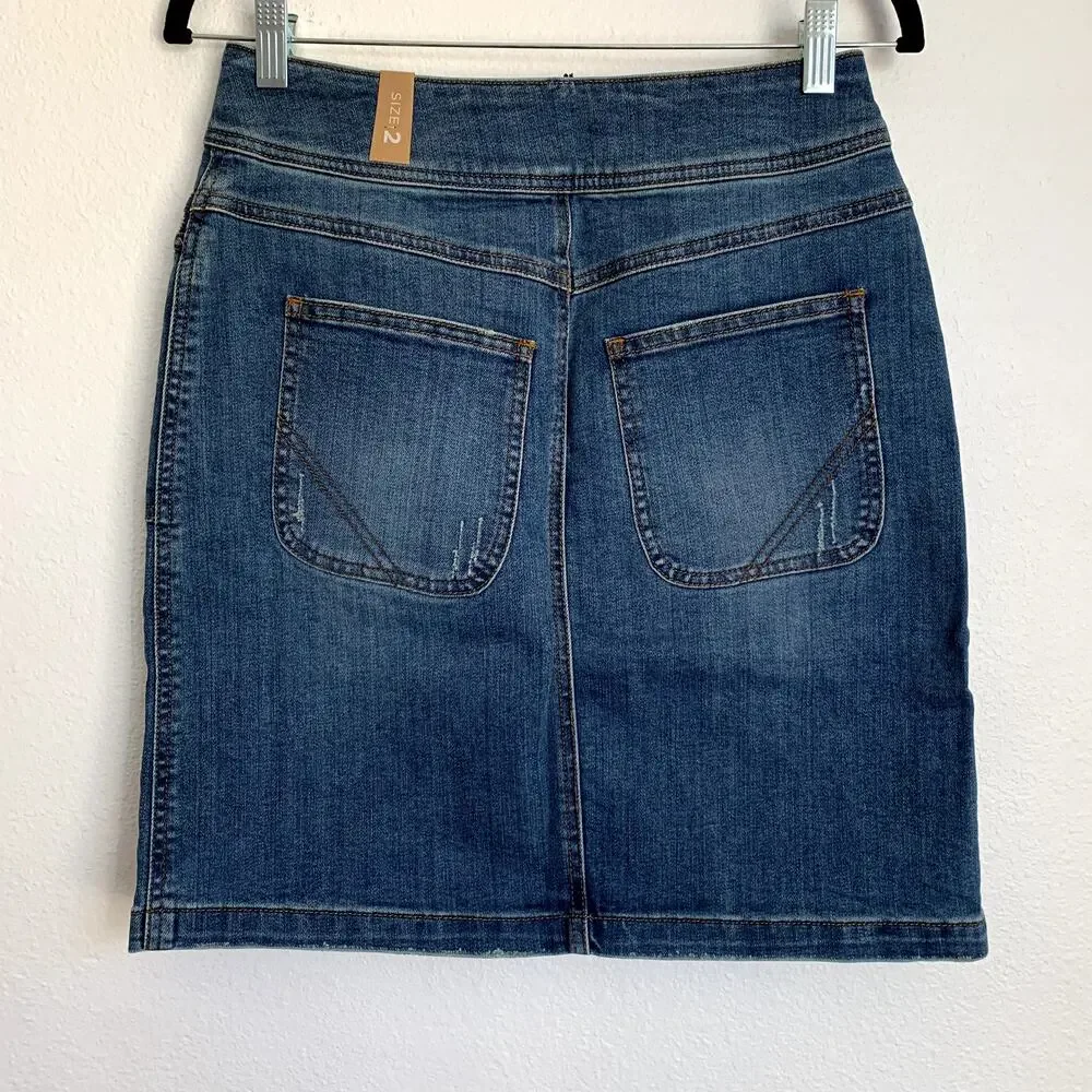 NWT Prana Broadway Denim Skirt in True Blue‎